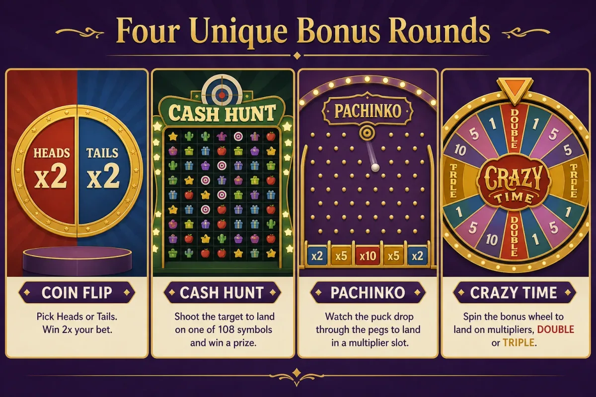 Crazy Time Bonus Rounds